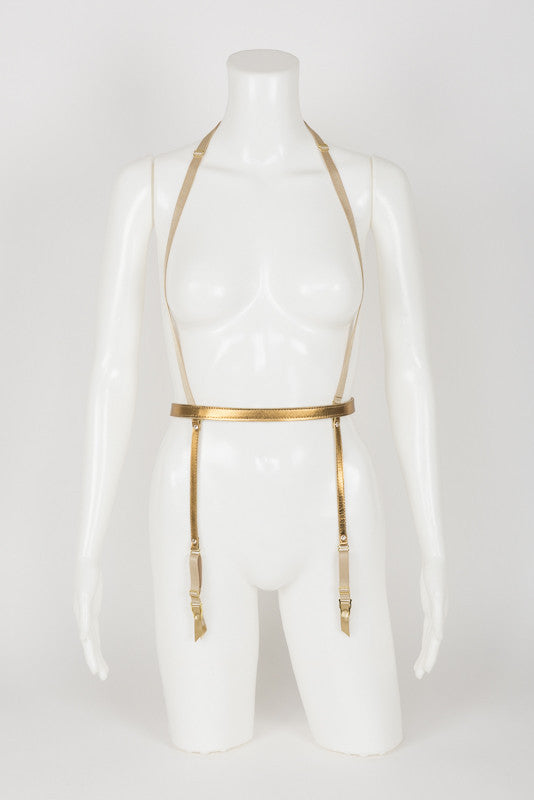 fr-ulein-kink-lavish-strapshalter-bronze-leder image 1