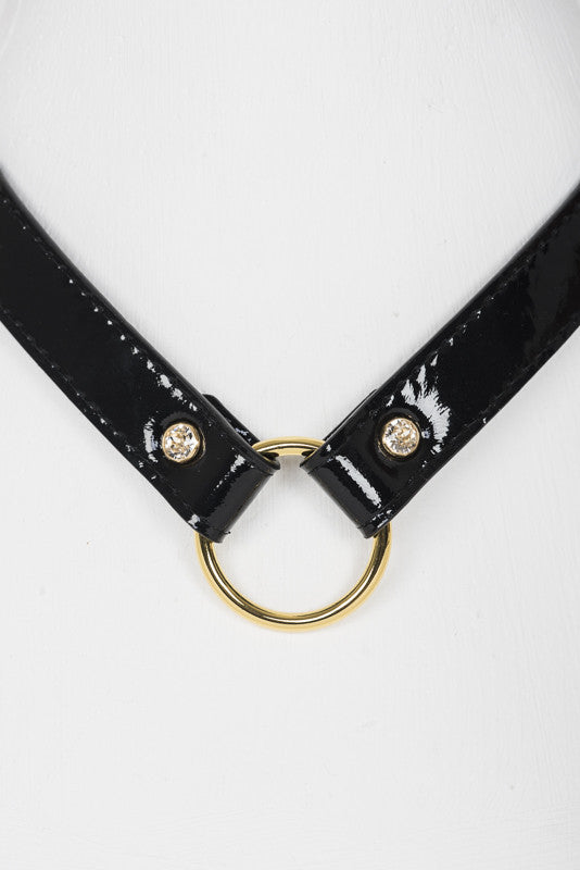 fr-ulein-kink-ritsy-collar-halsband-schwarz-swarovski image 1