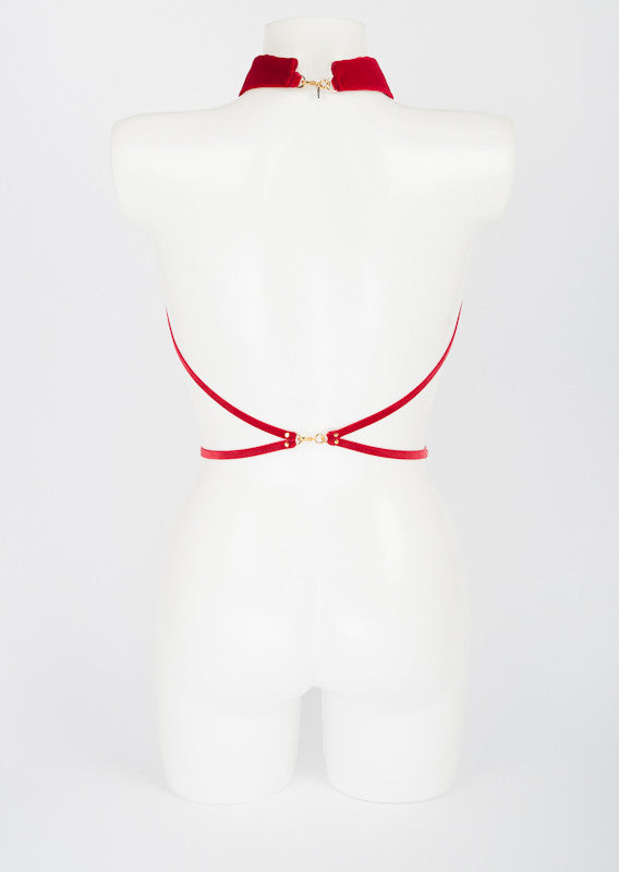 fr-ulein-kink-harnesses-rouge-harness-damen-samt-rot image 6