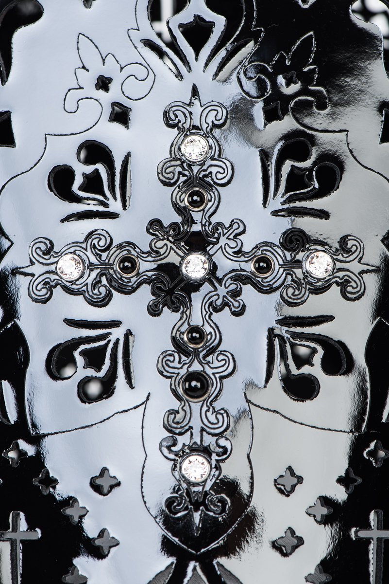 fr-ulein-kink-nero-confessional-mitre-kopfschmuck-lack-schwarz image 3