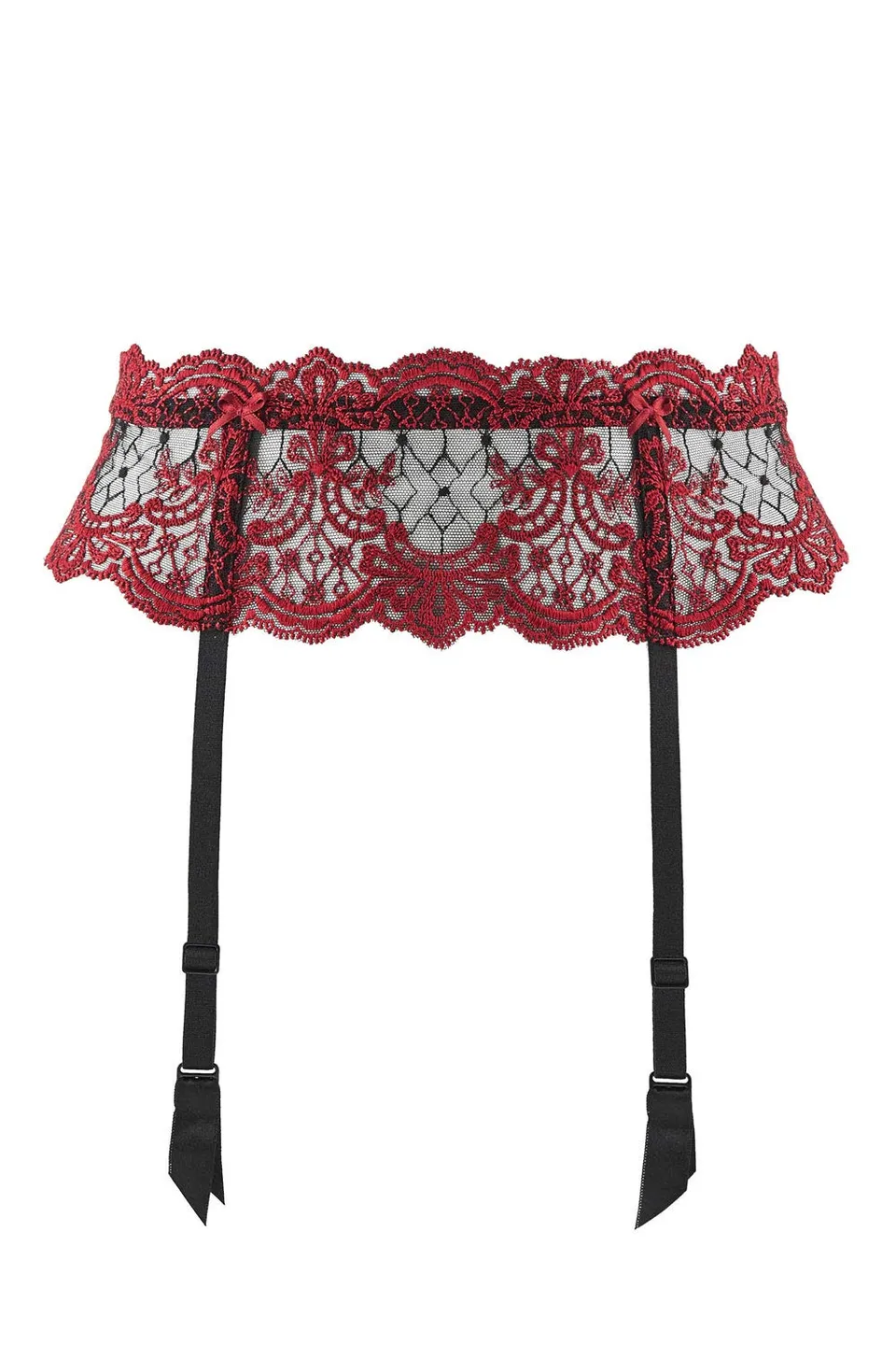 aubade-passion-nocturne-strumpfg-rtel-schwarz-t-llstickerei image 1