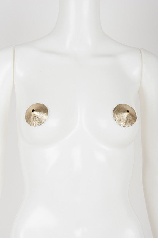 fr-ulein-kink-oro-pasties-gold-leder-swarovski image 1