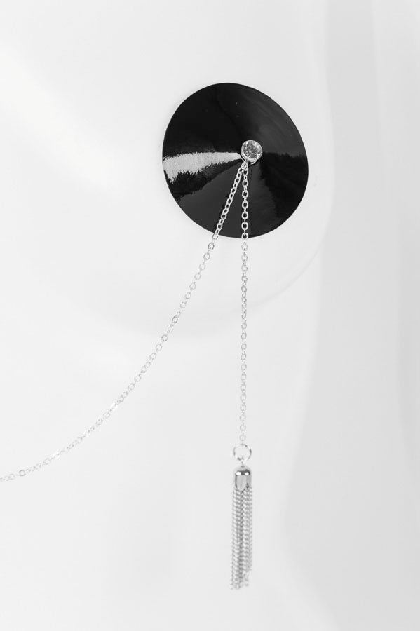 fr-ulein-kink-jet-silver-pasties-schwarz-silber-kette image 2