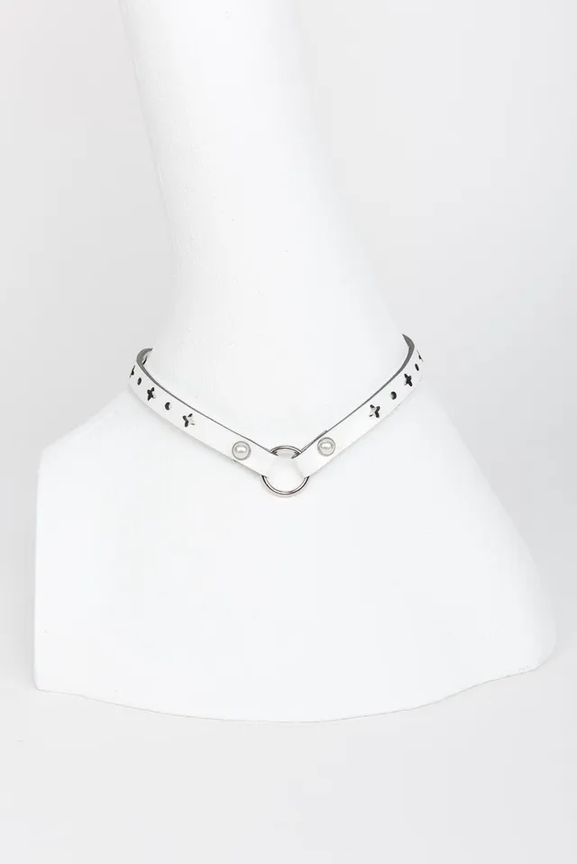 fr-ulein-kink-bianco-collar-halsband-wei-lack image 1