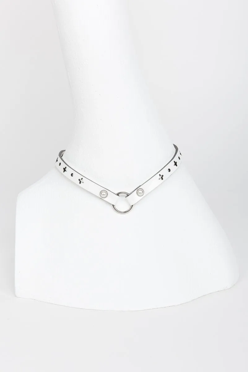 fr-ulein-kink-bianco-collar-halsband-wei-lack image 1