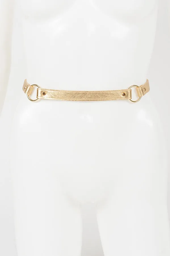 fr-ulein-kink-champagne-belt-g-rtel-gold-leder-one-size image 1