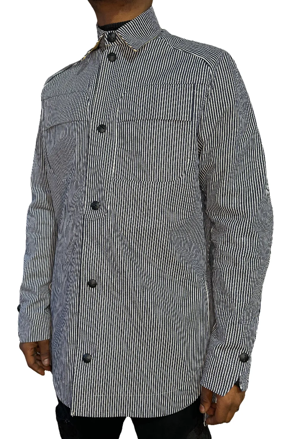 dennis-chuene-striped-eye-shirt-denimhemd-gestreift image 1