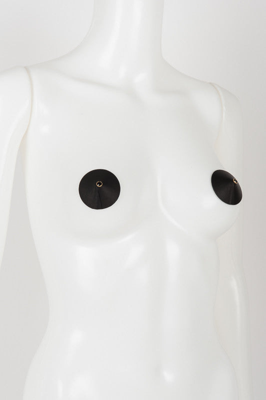 fraulein-kink-onyx-nippel-pasties-schwarz-leder-swarovski image 2