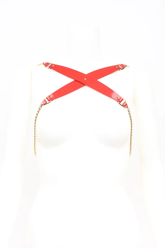 fr-ulein-kink-roja-chain-harness-gr-one-rot image 1