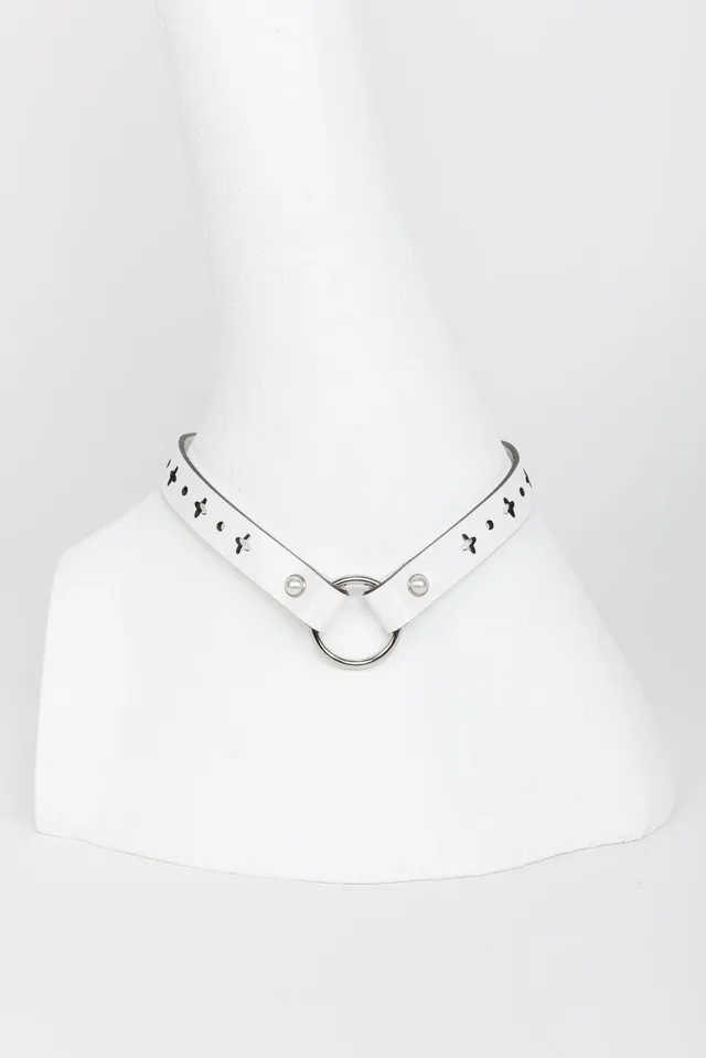 fr-ulein-kink-collars-bianco-collar-halsband-wei-lackleder image 1