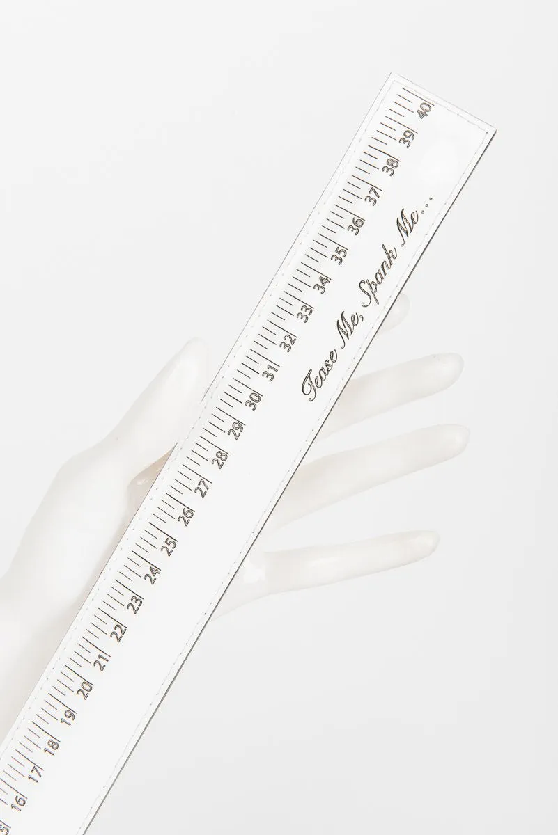 fraulein-kink-bianco-ruler-gerte-wei-lackleder-quaste image 1