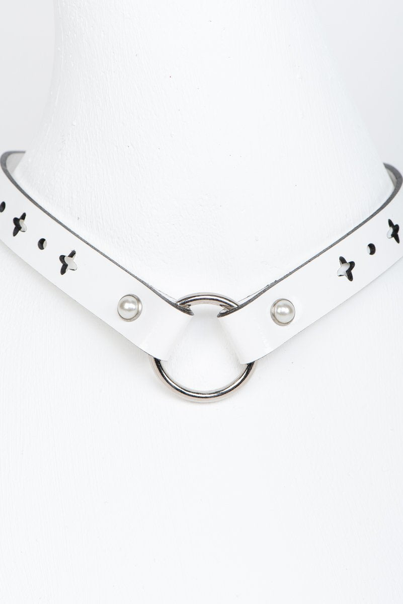 fr-ulein-kink-bianco-collar-halsband-wei-lack image 4