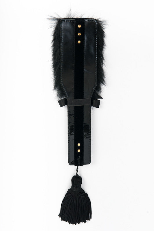 fr-ulein-kink-crops-noir-paddle-paddel-schwarz-lack-fell image 1