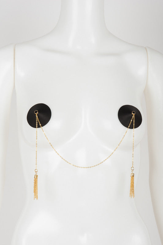 fr-ulein-kink-onyx-double-pasties-nippel-schwarz-mit-kette image 1