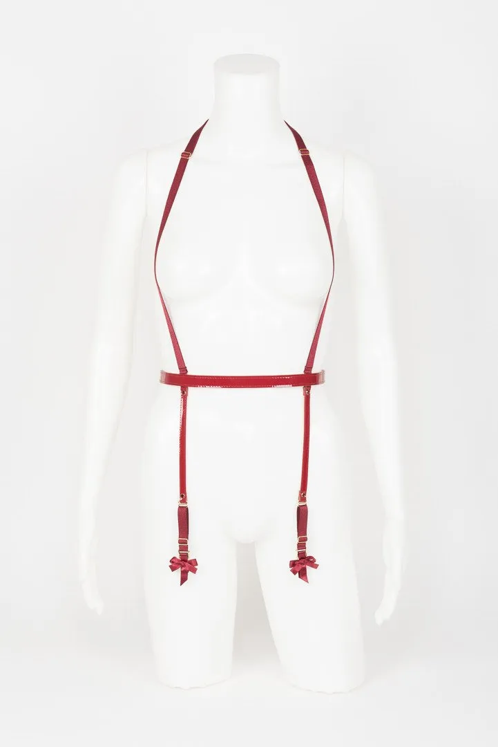 fr-ulein-kink-lingerie-red-hot-strapsg-rtel-rot-lack image 1