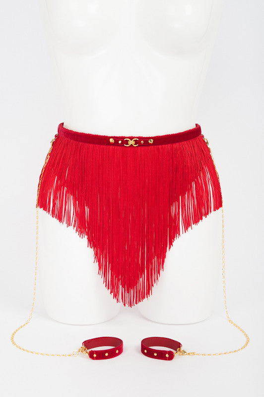 fr-ulein-kink-rouge-dessous-bondage-rock-rot-einheitsgr-e image 1