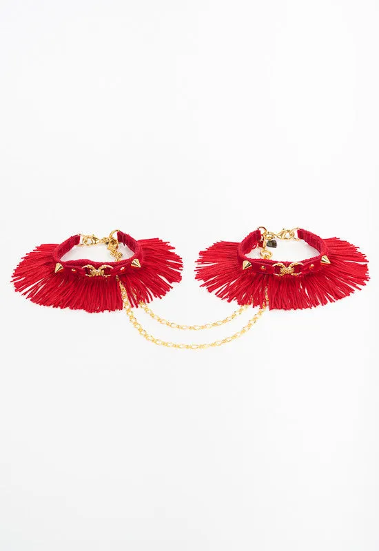 fr-ulein-kink-rouge-fringe-handcuffs-handschellen-rot image 1