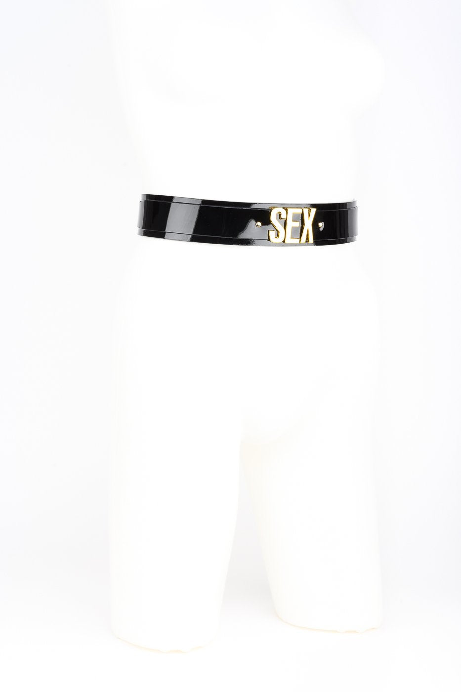 fru00e4ulein-kink-gold-letter-belt-gu00fcrtel-schwarz-one image 3