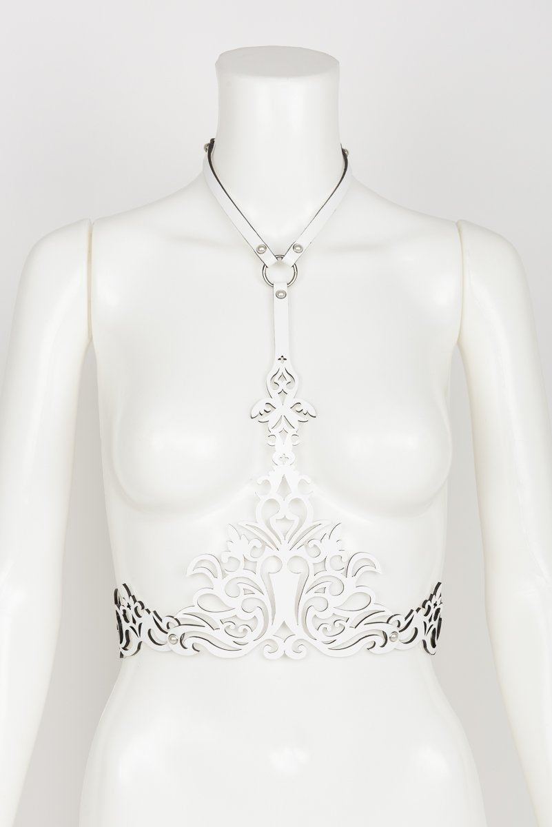 fr-ulein-kink-bianco-harness-leder-wei-one-size image 1