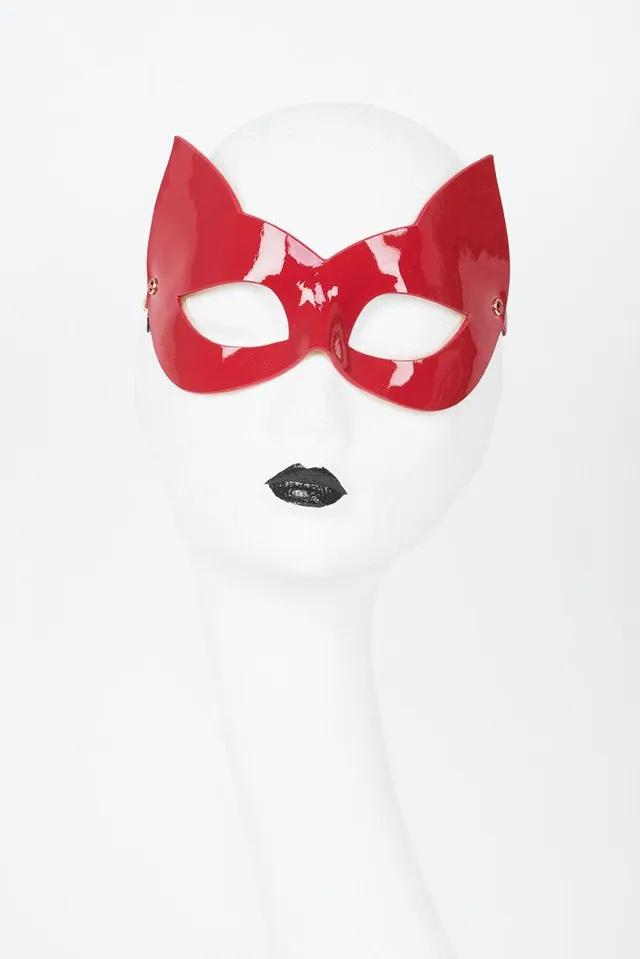 fr-ulein-kink-red-hot-maske-augenmaske-rot-lackleder image 1