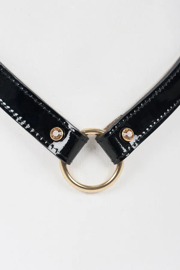 fr-ulein-kink-jet-collar-halsband-lackleder-schwarz image 1