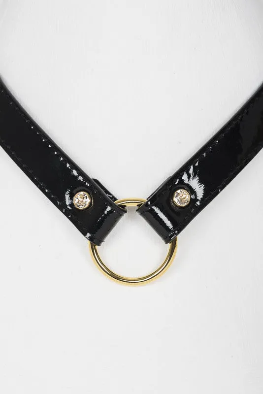 fr-ulein-kink-ritsy-collar-halsband-schwarz-swarovski image 1