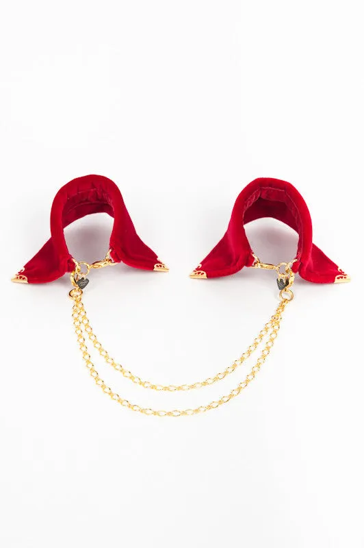 fr-ulein-kink-ankle-restraints-rouge-velvet-cuffs-rot-samt image 1