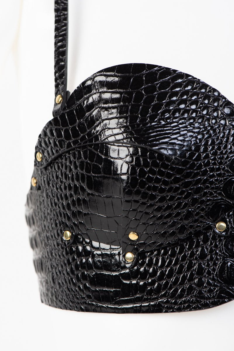 fr-ulein-kink-crocco-bra-leder-bh-schwarz-kroko-one image 6