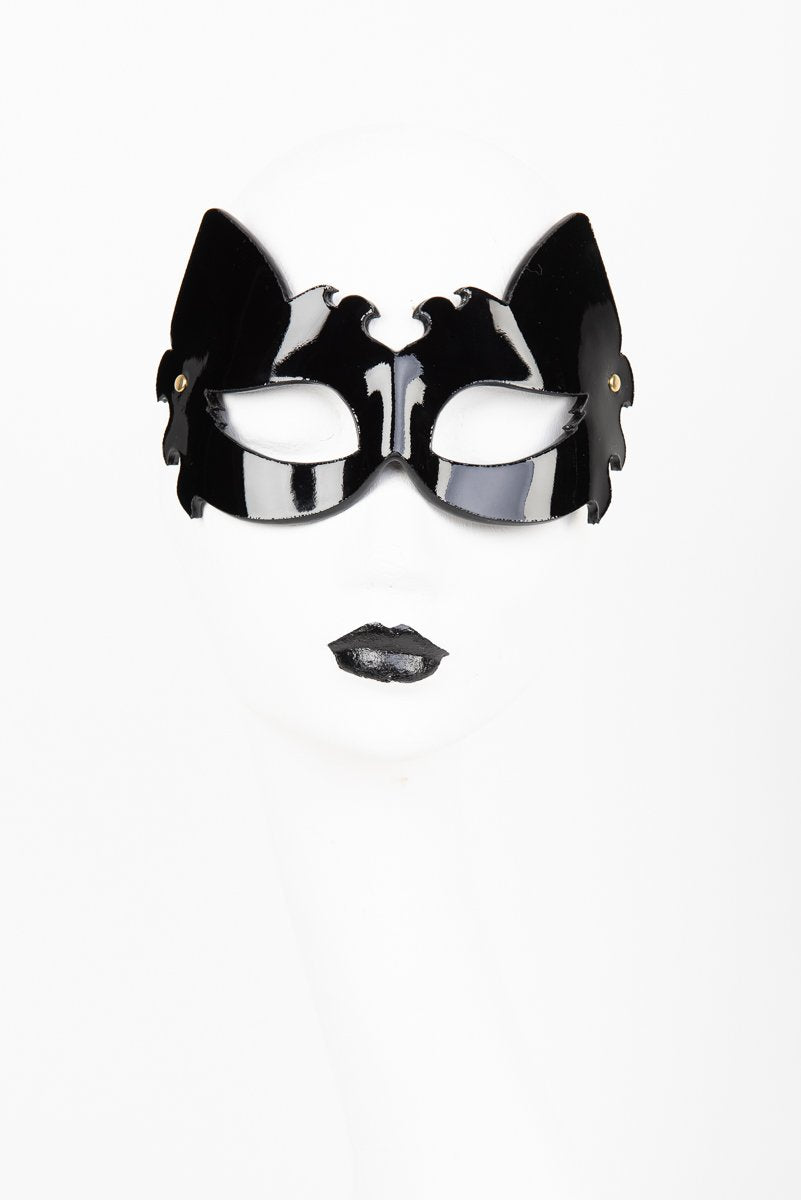fr-ulein-kink-leone-maske-lackleder-schwarz-verstellbar image 1