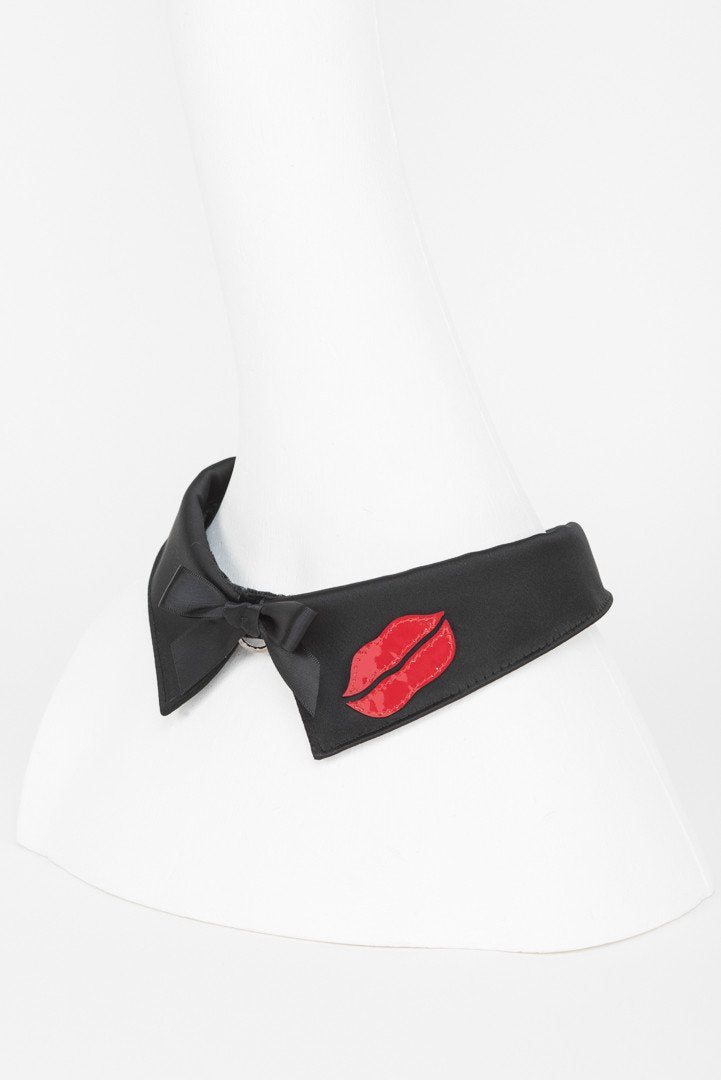 fr-ulein-kink-kiss-noir-collar-halsband-schwarz image 4