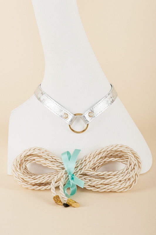 fr-ulein-kink-mint-lace-lasso-set-halsband-seil-mint image 1