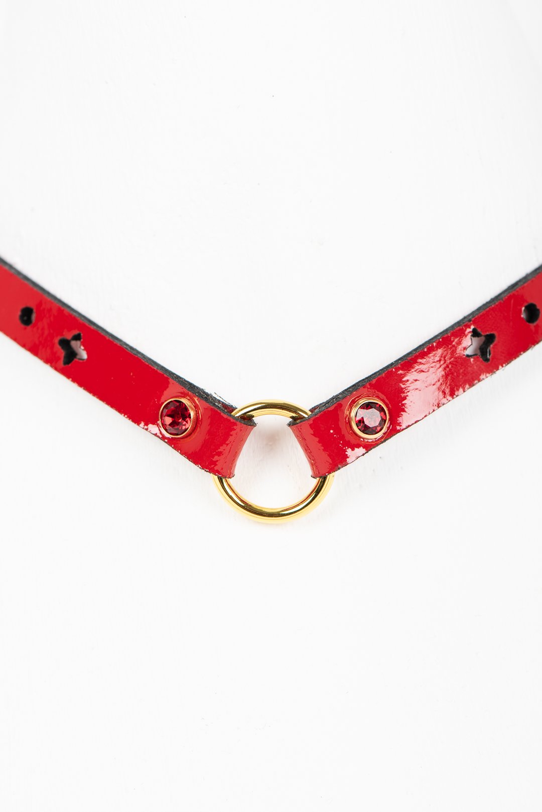 fr-ulein-kink-rosso-skinny-collar-halsband-rot-lackleder image 4