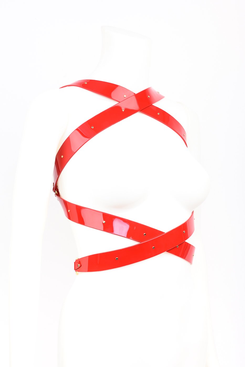 fr-ulein-kink-roja-wrap-harness-rot-lackleder image 6