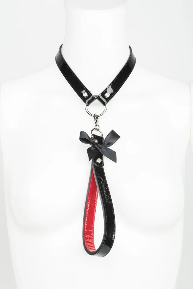 fr-ulein-kink-kiss-short-lead-halsband-mit-leine image 1