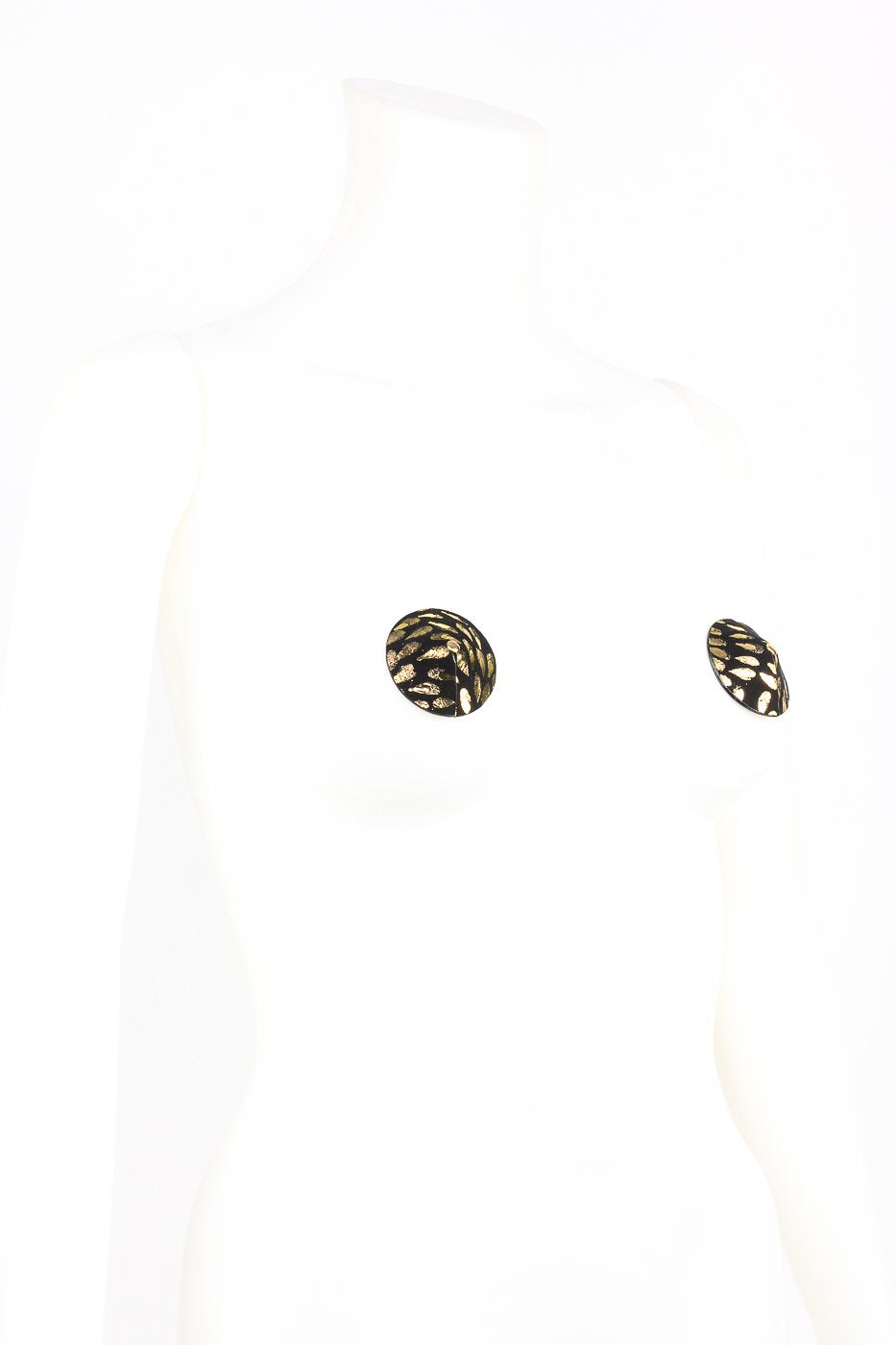 fraulein-kink-deluxe-pasties-gold-schwarz-nieten-nippelcover image 3