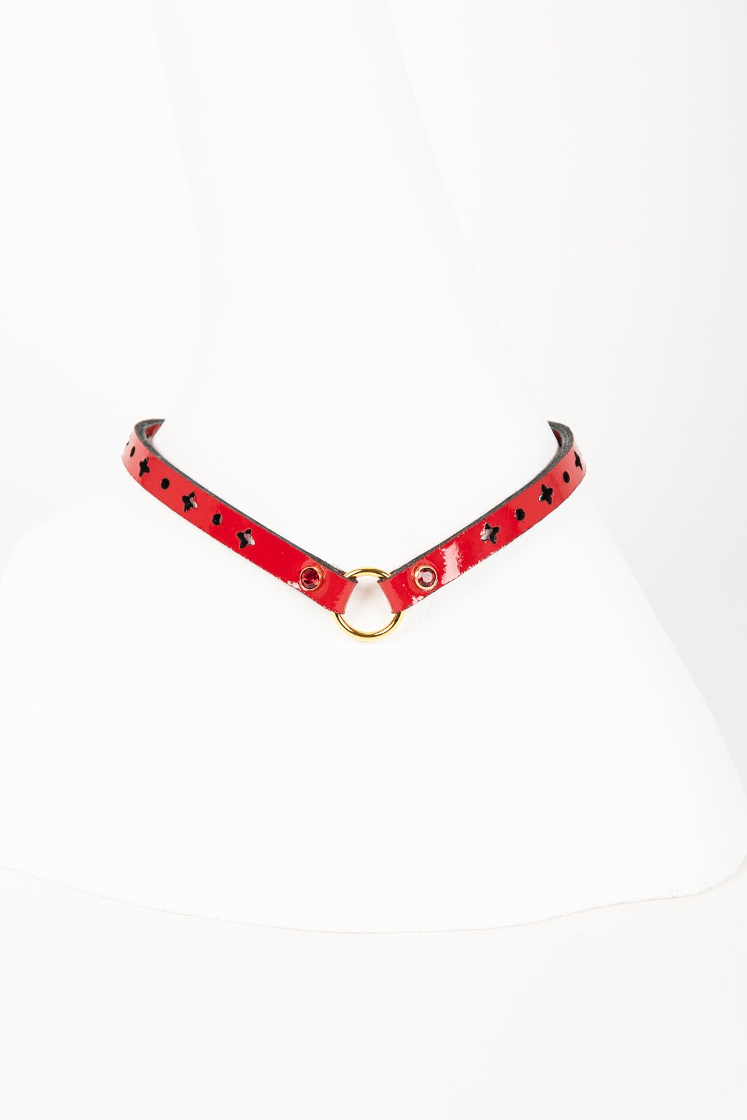 fr-ulein-kink-rosso-skinny-collar-halsband-rot-lackleder image 1