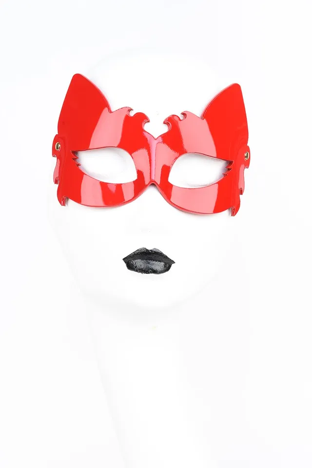 fr-ulein-kink-roja-leone-maske-rot-lackleder-l-we image 1