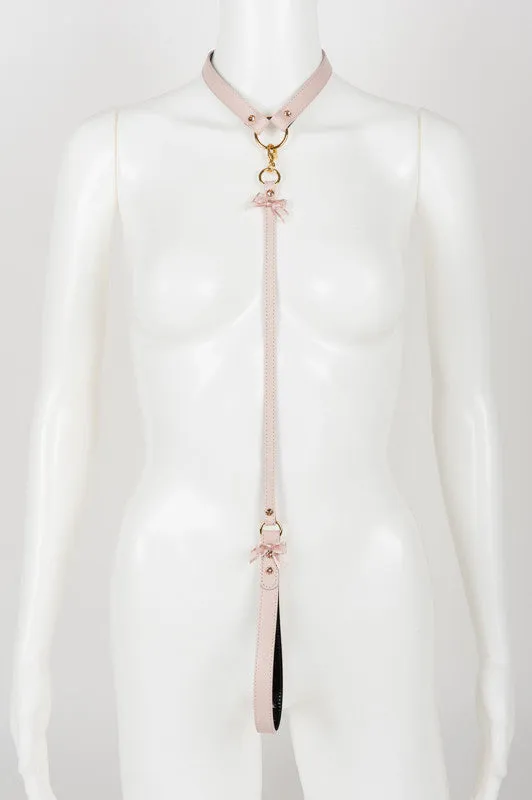 fr-ulein-kink-ch-rie-lead-halsband-leine-rosa-schwarz image 1