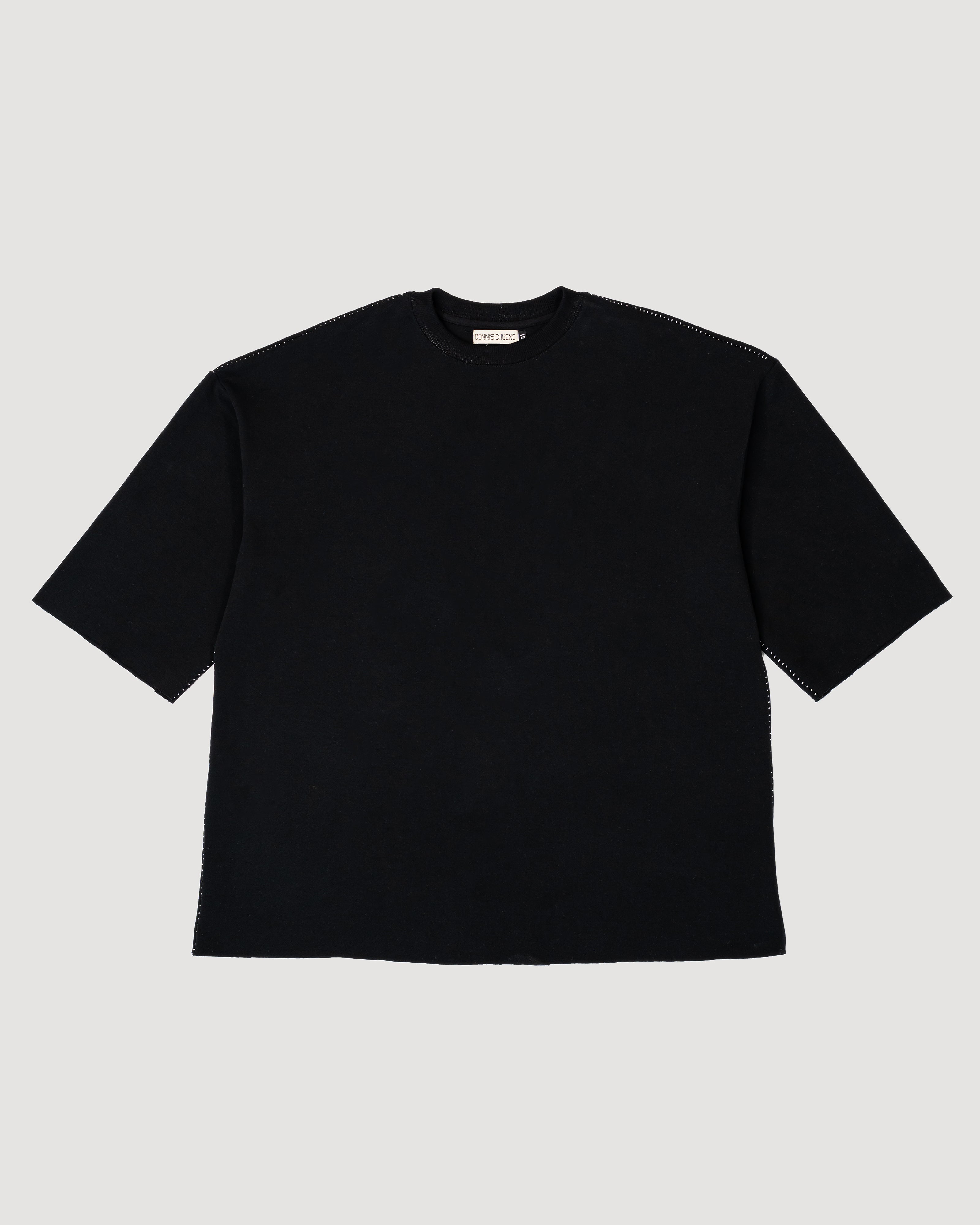 dennis-chuene-faces-tee-t-shirt-schwarz-handbestickt image 3