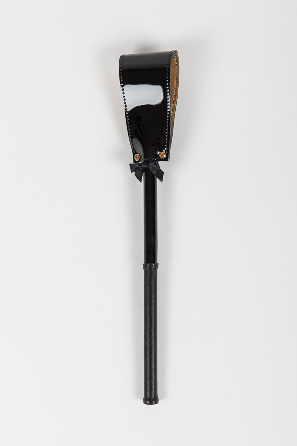 fr-ulein-kink-jet-crop-gerte-schwarz-gold-leder image 2
