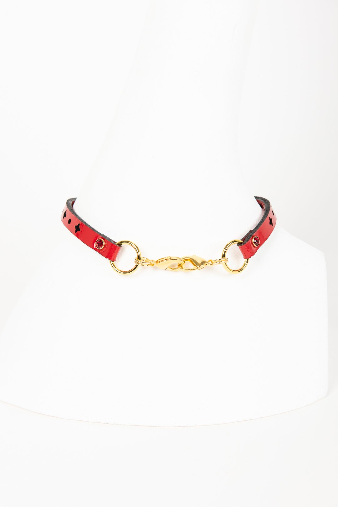 fr-ulein-kink-rosso-rosary-choker-rot-patentleder image 5