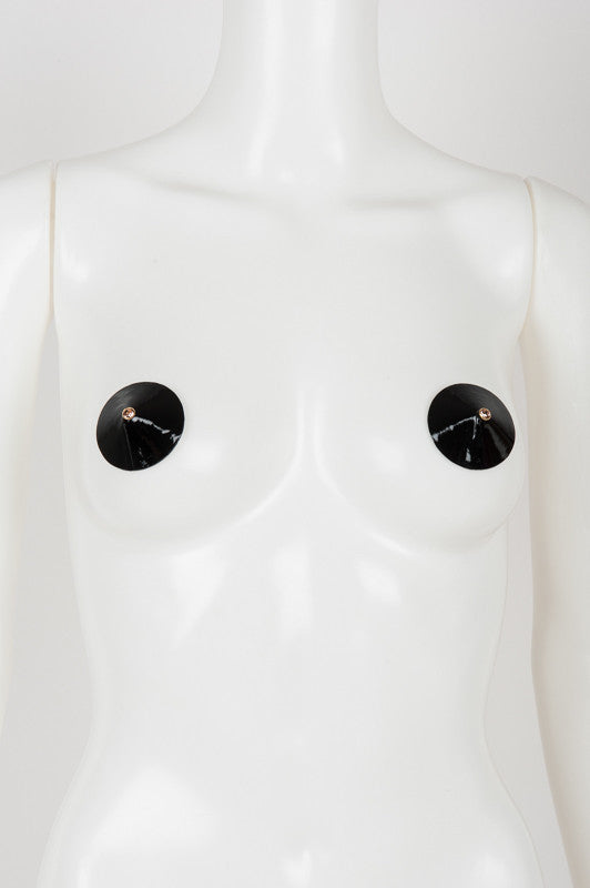 fr-ulein-kink-n-nette-pasties-schwarz-lackleder-nippelcover image 1
