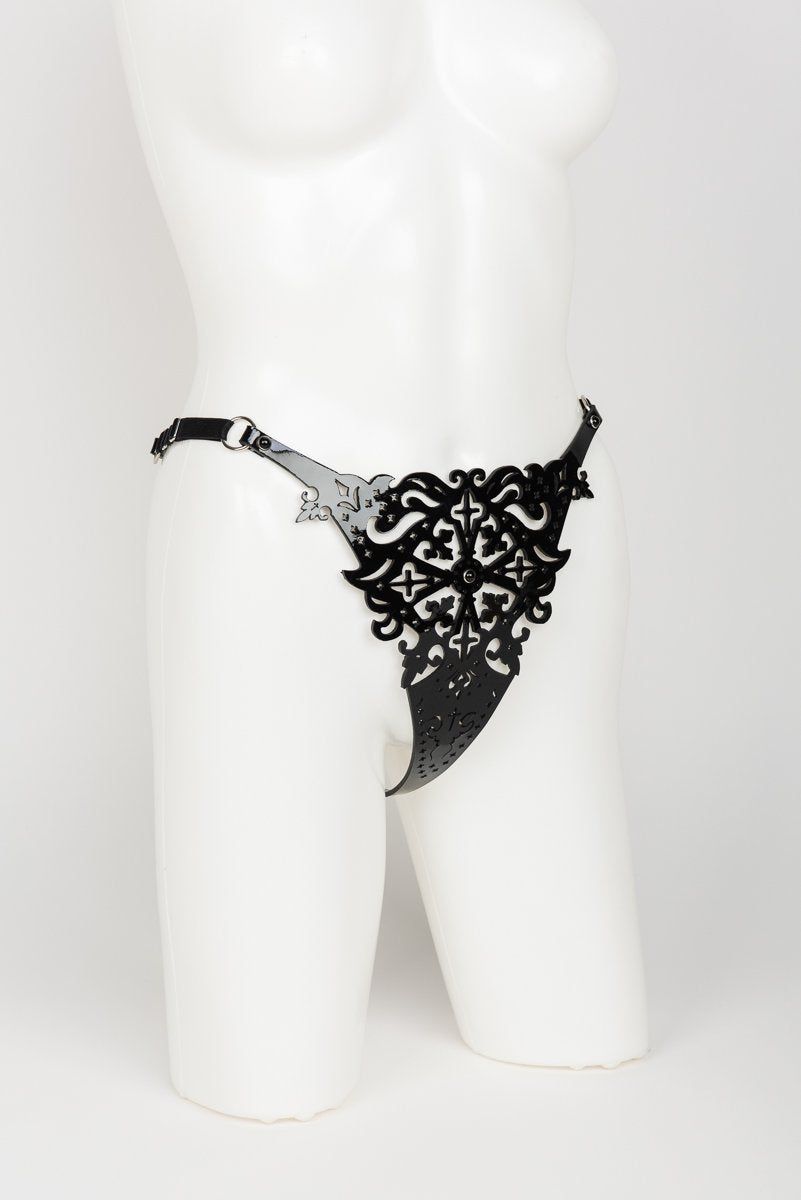 fr-ulein-kink-lingerie-nero-string-tanga-schwarz-lack-s-m image 4