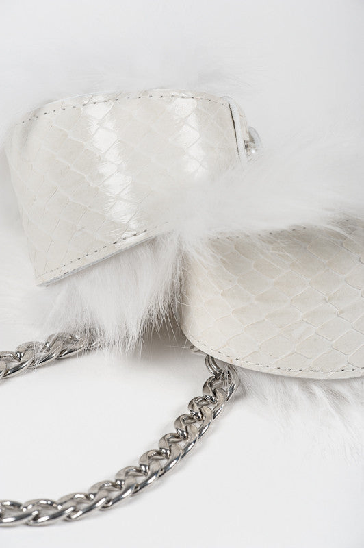 fr-ulein-kink-ankle-restraints-ivory-handcuffs-fesseln-wei-fell image 1