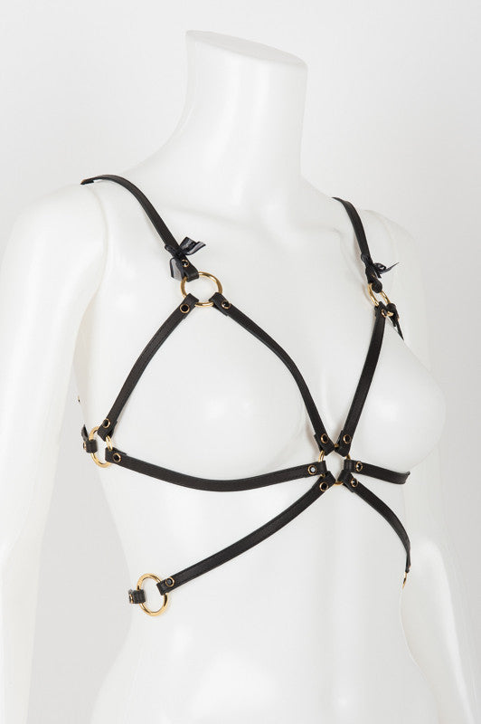 fr-ulein-kink-onyx-playsuit-leder-harness-strumpfhalter-schwarz image 7