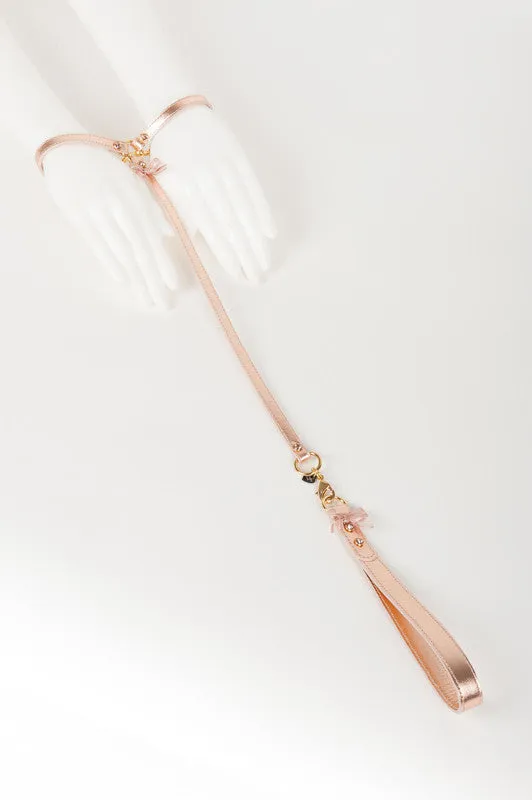 fr-ulein-kink-lolita-t-strap-fessel-ros-gold-leder image 1