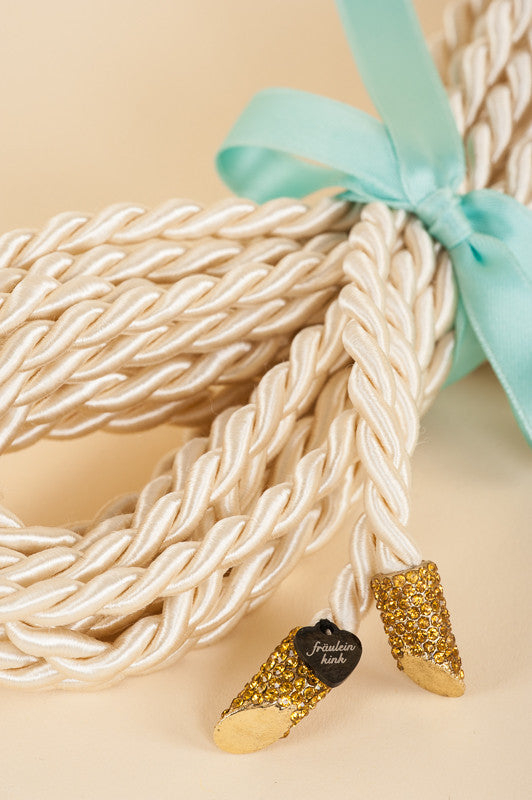 fraulein-kink-mint-bridal-lasso-creme-seil-5-meter-kristall image 1