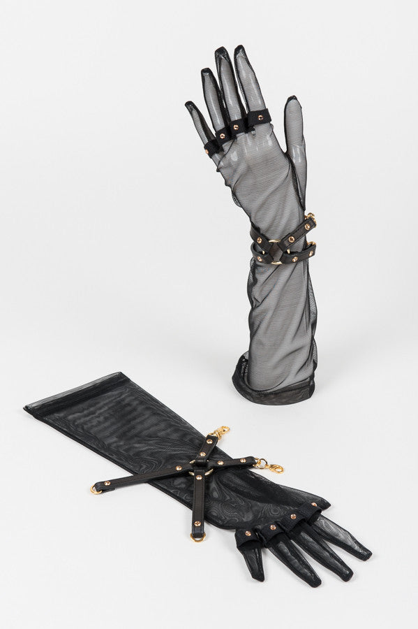 fraulein-kink-caviar-gloves-handschuhe-t-ll-swarovski-schwarz image 4