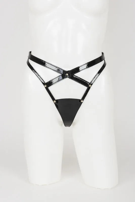 fraulein-kink-ritsy-string-lederstring-schwarz-s-m image 1