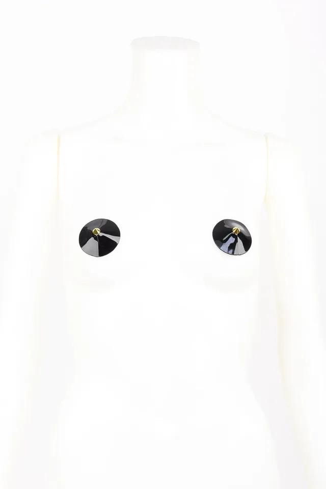 fraulein-kink-rica-spike-pasties-nippelcover-schwarz-gold image 1